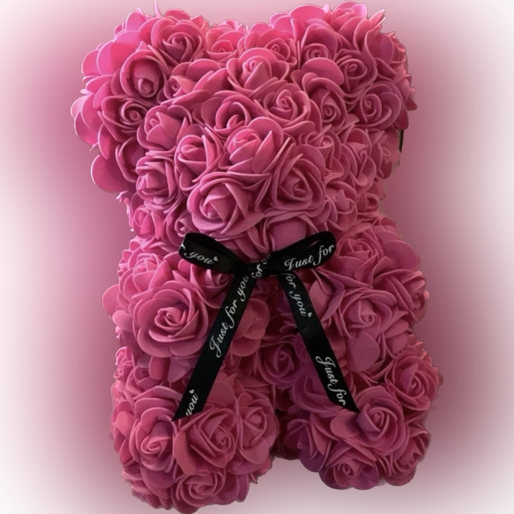 ROSE BUD BEAR in a box. A Perfect Gift!